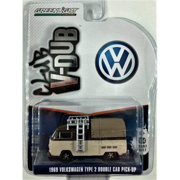 Greenlight 1:64 Club V-DUB Series 7 - 1969 Volkswagen Type 2 Double Cab Pick-Up