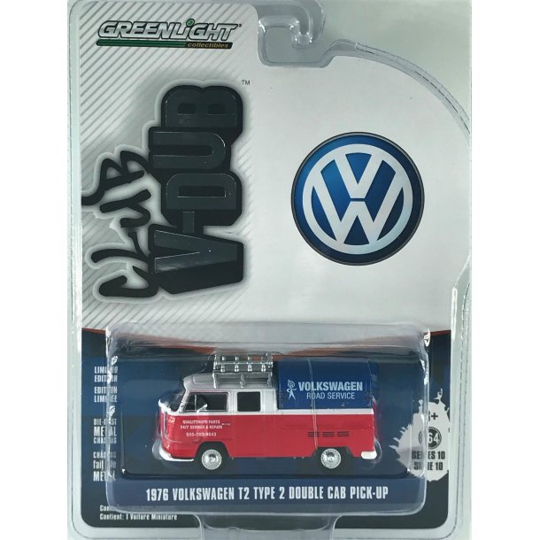Greenlight 1:64 Club V-DUB Series 10 - 1976 Volkswagen Type 2 Double Cab Pick-Up