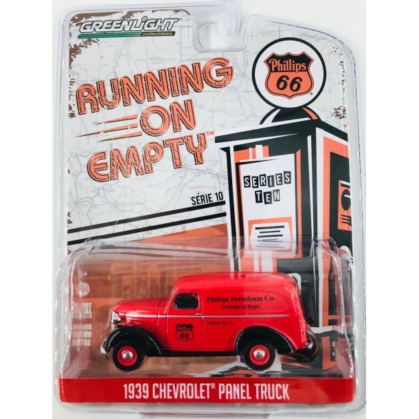 Greenlight 1:64 Running on Empty Series 10 - 1939 Chevrolet Panel Truck Phillips 66
