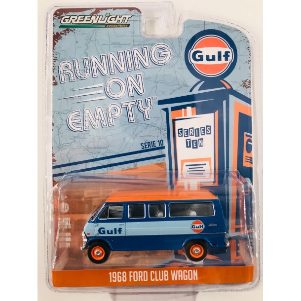 Greenlight 1:64 Running on Empty Series 10 - 1968 Ford Club Wagon Gulf