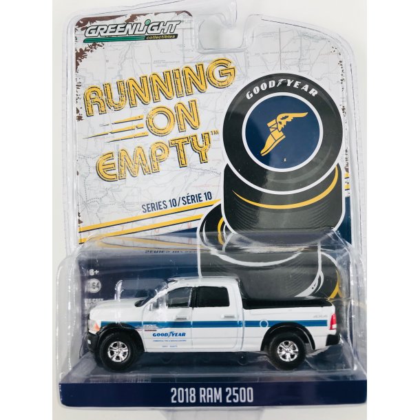 Greenlight 1:64 Running on Empty Series 10 - 2018 RAM 2500 Goodyear