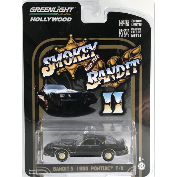 Greenlight 1:64 Hollywood Smokey and the Bandit ll - Bandits 1980 Pontiac T/A