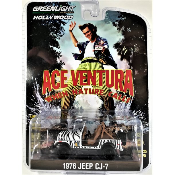 Greenlight 1:64 Hollywood Ace Ventura - 1976 Jeep CJ-7