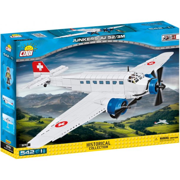 COBI Byggeklodser Junkers JU-52 Red Cross - Samlest med 542 klodser