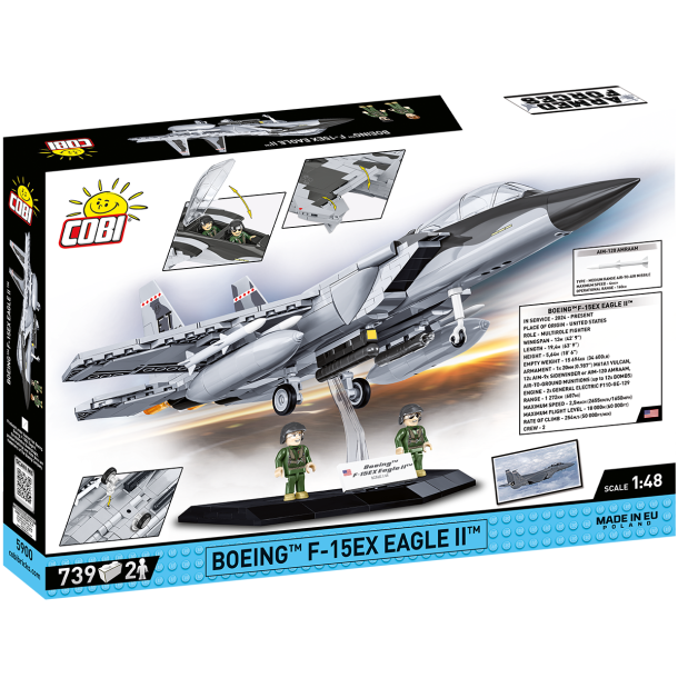 COBI Byggeklodser Boeing F-15EX Eagle II - Samlest med 739 klodser