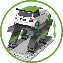 COBI Byggest Skoda Fabia R5 Racing Garage Set - 535 Klodser 