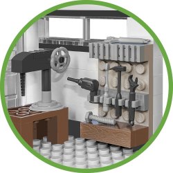 COBI Byggest Skoda Fabia R5 Racing Garage Set - 535 Klodser 