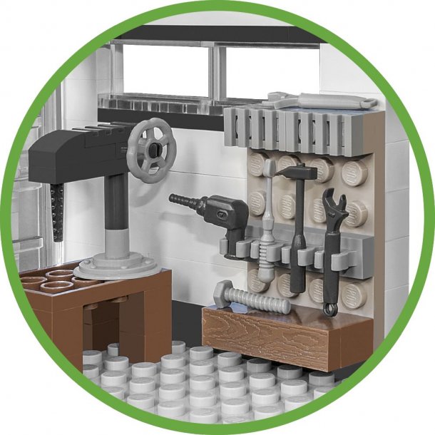 COBI Byggest Skoda Fabia R5 Racing Garage Set - 535 Klodser 